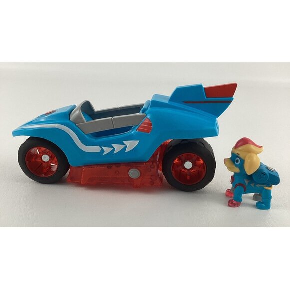 Paw Patrol Mighty Pups Power Split Cycle Twins Ella Figure Left Lights Sounds - Picture 3 of 7